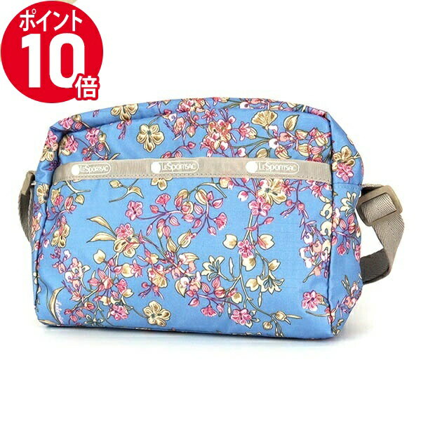 ショルダーバッグ 《ポイント10倍_26日23:59迄》レスポートサック ショルダーバッグ LeSportsac MINI CROSSBODY 花柄 ブルー系×グレージュ 2434 F426 | ブランド