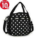 ショルダーバッグ 《ポイント10倍_5/1 23:59迄》レスポートサック ショルダーバッグ レディース LeSportsac SMALL JENNI 2way ミニトートバッグ 水玉 ドット柄 ブラック ホワイト 8056 D786 | ブランド