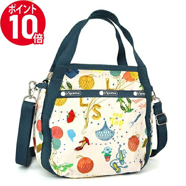 《ポイント10倍_15日23:59迄》レスポートサック ショルダーバッグ レディース LeSportsac SMALL JENNI 2way ミニトートバッグ 風船柄 ホワイト系マルチカラー 8056 F132 | ブランド