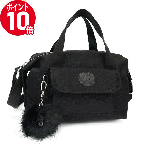 キプリング 《ポイント10倍_12日23:59迄》kipling キプリング ショルダーバッグ 角型 2way ミニボストンバッグ ブラック系 KI0743SS0