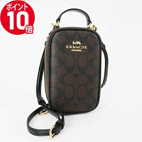 《ポイント10倍_15日23:59迄》コーチ ショルダーバッグ COACH シグネチャー 縦型 ポシェット ブラウン レディース CC872 IMAA8 | ブランド