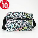 《ポイント10倍_27日9:59迄》レスポートサック ショルダーバッグ LeSportsac MINI CROSSBODY レディース ドット風柄 ホワイト系マルチカラー×ブラック 2434 E446 | ブランド