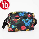 《ポイント10倍_27日9:59迄》レスポートサック ショルダーバッグ LeSportsac MINI CROSSBODY 花柄 ブラック系マルチカラー レディース 2434 E477 | ブランド