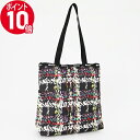 トートバッグ 《ポイント10倍_5/1 23:59迄》レスポートサック トートバッグ LeSportsac EASY MAGAZINE TOTE チェック柄風 ブラック系マルチカラー 3531 E474 | ブランド