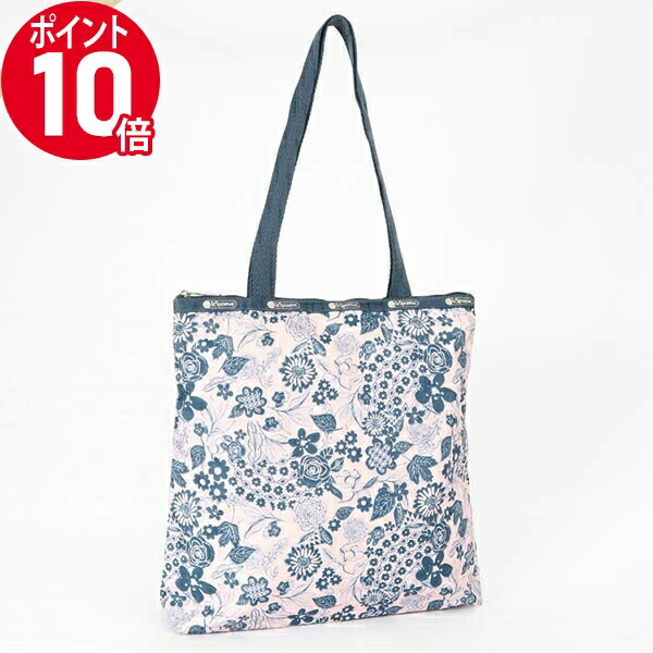 《ポイント10倍_15日23:59迄》レスポートサック トートバッグ LeSportsac EASY MAGAZINE TOTE ボタニカル柄 ピンク×ブルー 3531 E483 | ブランド