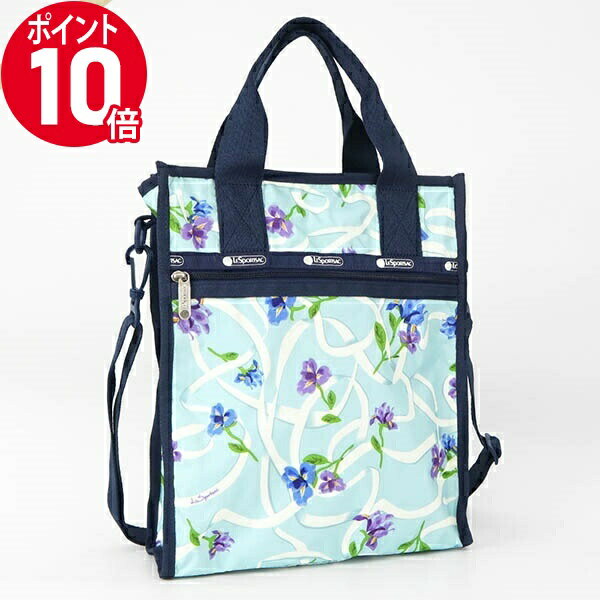 《ポイント10倍_15日23:59迄》レスポートサック トートバッグ LeSportsac SMALL N/S TOTE 縦型 2wayショルダーバッグ 花柄 ライトブルー系 3538 G823 | ブランド