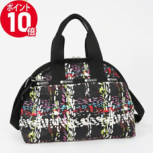 《ポイント10倍_15日23:59迄》レスポートサック ショルダーバッグ LeSportsac YORK SATCHEL 2way ミニボストンバッグ チェック柄風 ブラック系マルチカラー レディース 3561 E474 | ブランド