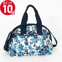 ボストンバッグ 《ポイント10倍_27日9:59迄》レスポートサック ショルダーバッグ LeSportsac YORK SATCHEL 2way ミニボストンバッグ 花柄 ブルー×ホワイト系 レディース 3561 E478 | ブランド