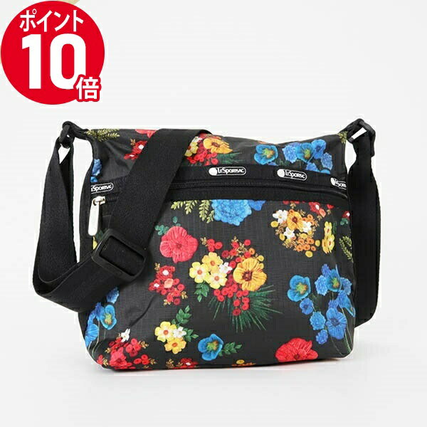 《ポイント10倍_12日23:59迄》レスポートサック ショルダーバッグ LeSportsac SMALL HOBO スモール ホーボー 花柄 ブラック系マルチカラー 3709 E477 ブランド