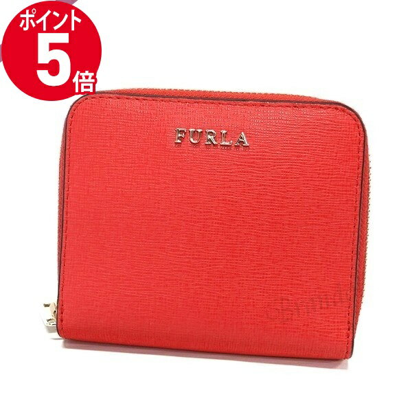 《ポイント5倍_27日1:59迄》〈大特価セール〉フルラ 二つ折財布 FURLA レディース BABYLON バビロン スモールジップアラウンド ウォレット レザー レッド系 PR84 B30 DET / 962129 | ブランド