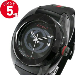 グッチ 腕時計（メンズ） 《P5倍&クーポン_5日22:59迄》グッチ 腕時計 GUCCI メンズ SYNC グッチ GUCCI GUCCIシンク 46mm ブラック YA137107A | ブランド