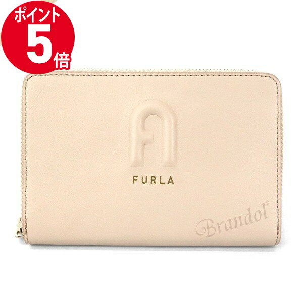 フルラ 二つ折り財布 レディース 《ポイント5倍_16日01:59迄》フルラ 二つ折り財布 FURLA レディース RITA レザー ラウンドファスナー ベージュ PDS7FRI E35000 B4L00 | ブランド