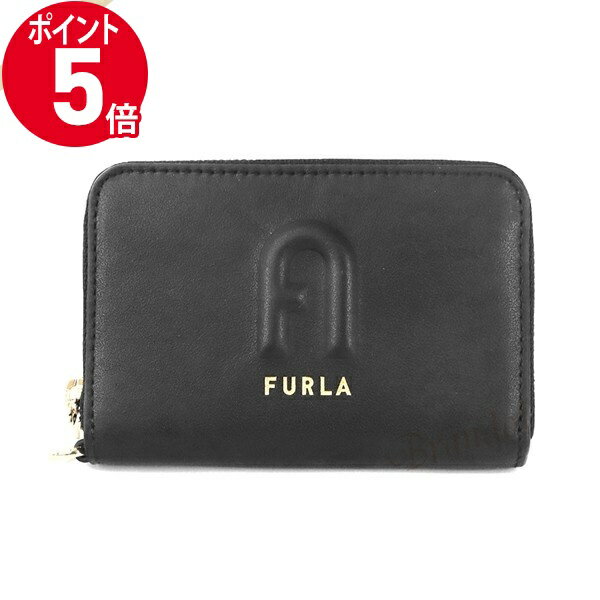 《ポイント5倍_16日01:59迄》フルラ 二つ折り財布 FURLA レディース RITA レザー ラウンドファスナー ブラック PDQ2FRI E35000 O6000 | ブランド