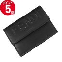 《P5倍&クーポン_28日23:59迄》〈大特価セール〉フェンディ 三つ折り財布 FENDI レディース メンズ ロゴ レザー ブラック 8M0395 AAYZ F0KUR | 2021年春夏新作 2021SS ブランド