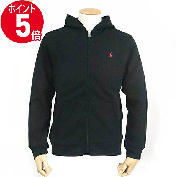 《ポイント5倍_20日23:59迄》ラルフローレン RALPH LAUREN ジップアップパーカー メンズ レディース ブラック 323547626 003 ブランド