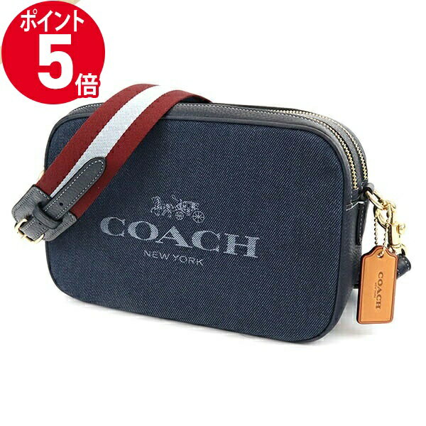 ショルダーバッグ 《ポイント5倍＆クーポン_2日23:59迄》コーチ ショルダーバッグ COACH レディース ロゴ デニム カメラバッグ ネイビー系 C8585 IMDEN | ブランド