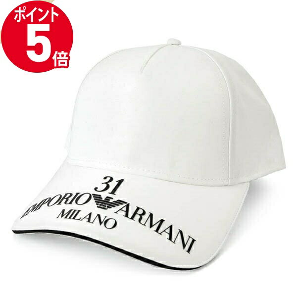 《ポイント5倍_16日01:59迄》エンポリオアルマーニ 帽子 EMPORIO ARMANI メンズ 31ロゴ ベースボールキャップ ホワイト 627881 2R565 41610 | ブランド