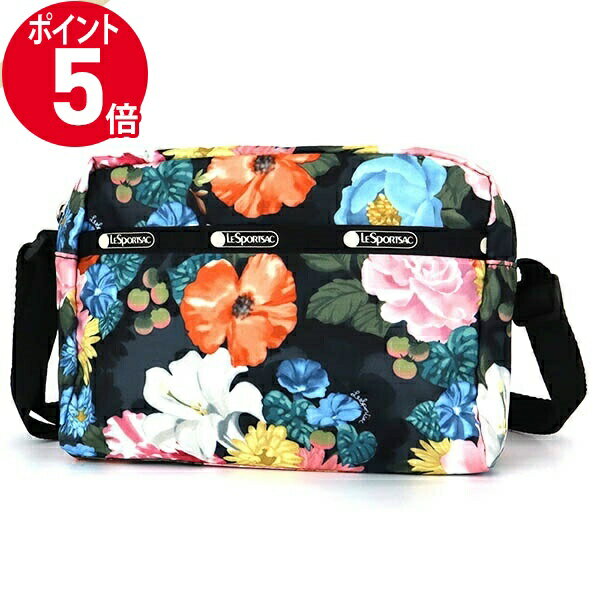 《ポイント5倍_16日01:59迄》レスポートサック ショルダーバッグ LeSportsac レディース MINI CROSSBODY 花柄 ブラック系マルチカラー 2434 F464 | ブランド