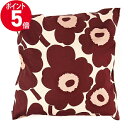 《ポイント5倍_16日01:59迄》マリメッコ クッションカバー marimekko ピエニ ウニッコ Pieni Unikko 花柄 ボルドー ベージュ 071126 832 ブランド