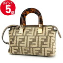 《ポイント5倍_5/1 23:59迄》フェンディ ショルダーバッグ FENDI レディース FF柄 2way ミニボストンバッグ ベージュ系 8BS067 AL9QF1IQS | ブランド