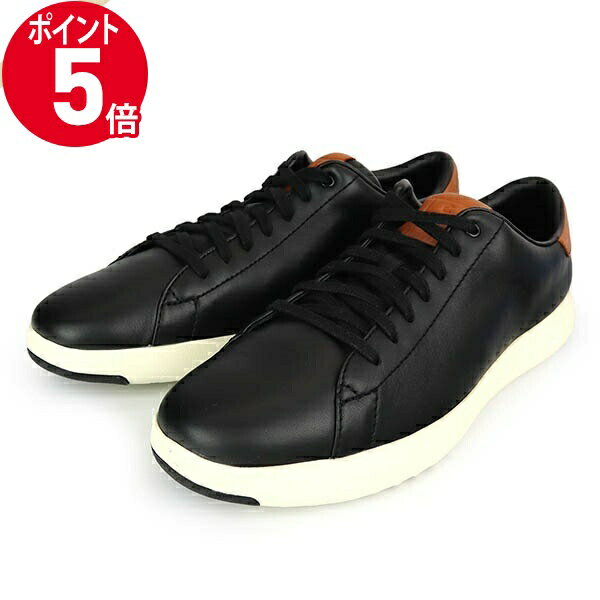 《P5倍&クーポン_18日23:59迄》コールハーン スニーカー COLE HAAN メンズ グランド プロ テニス ブラックブラウン C23877 BLACK | ブランド