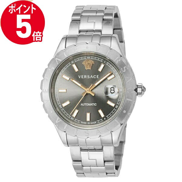 《P5倍&クーポン_18日23:59迄》ヴェルサーチェ 腕時計 VERSACE メンズ HELLENYIUM 42mm 自動巻き グレー×シルバー VEZI00119 | ブランド