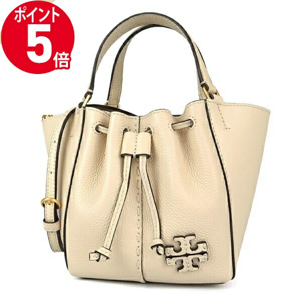 トリーバーチ ハンドバッグ 《ポイント5倍_16日01:59迄》トリーバーチ ショルダーバッグ TORY BURCH レディース 2way レザー トートバッグ ドロストーリング アイボリー 90474 724 ブランド