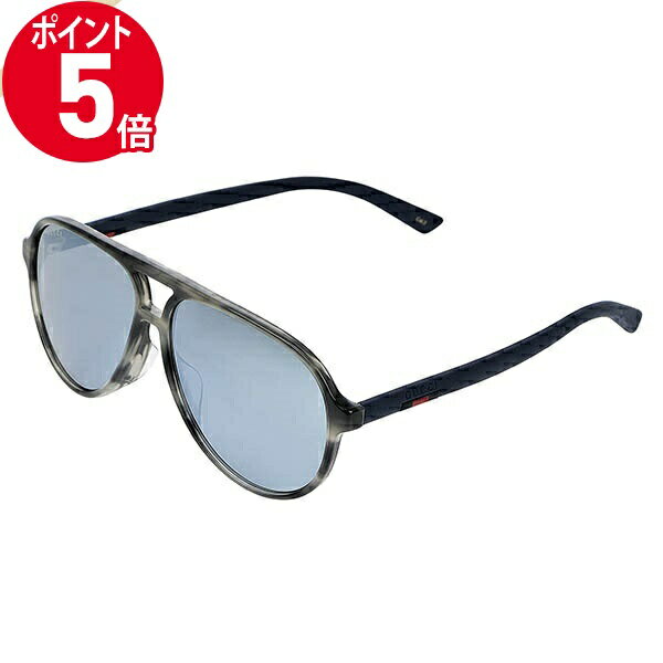 《ポイント5倍_20日23:59迄》グッチ サングラス GUCCI ティアドロップ型 マルチカラー セルフレーム アジアンフィット メンズ ブルー系 GG0423SA-003 | ブランド