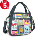 《P5倍&クーポン_5日22:59迄》レスポートサック ショルダーバッグ レディース LeSportsac SMALL JENNI 2way ミニトートバッグ ポスター柄 マルチカラー 8056 F409 | ブランド