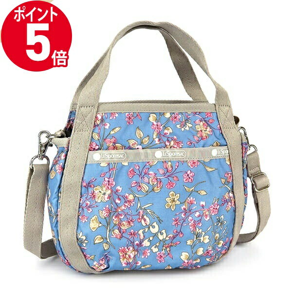 トートバッグ 《P5倍&クーポン_18日23:59迄》レスポートサック ショルダーバッグ レディース LeSportsac SMALL JENNI 2way ミニトートバッグ 花柄 ブルー系×グレージュ 8056 F426 | ブランド