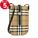 《P5倍&クーポン_5日22:59迄》バーバリー ショルダーバッグ BURBERRY レディース メンズ ヴィンテージチェック スマホショルダー ベージュ系 8065482 | ブランド