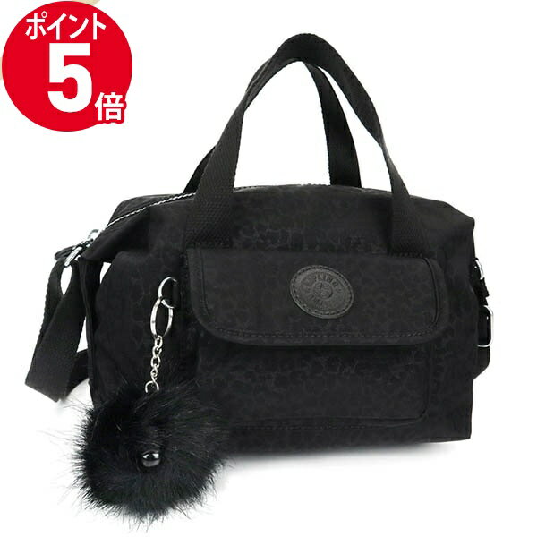 キプリング 《ポイント5倍_16日01:59迄》kipling キプリング ショルダーバッグ 角型 2way ミニボストンバッグ ブラック系 KI0743SS0