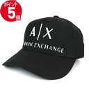 《ポイント5倍_8日23:59迄》ARMANI EXCHANGE アルマーニエクスチェンジ 帽子 AX ロゴ キャップ ブラック 954039 CC513 00121
