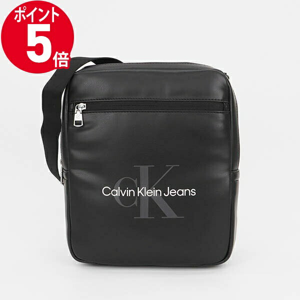 《ポイント5倍＆クーポン_2日23:59迄》Calvin Klein Jeans カルバンクライン ジーンズ ショルダーバッグ 縦型 ブラック K50K510203BDS