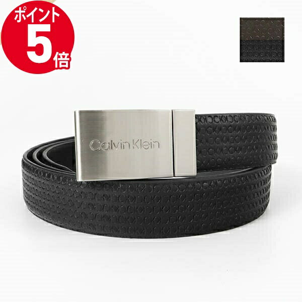 カルバンクライン ベルト（メンズ） 《ポイント5倍_16日01:59迄》Calvin Klein カルバンクライン ベルト 本革 交換用バックル付 リバーシブル ブラック×ブラウン 11CK020017-014