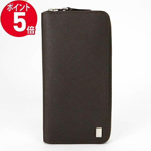 ダンヒル 長財布（メンズ） 《ポイント5倍＆クーポン_2日23:59迄》ダンヒル 財布 dunhill ラウンドファスナー 長財布 メンズ レザー ブラウン 23F2P15PS201R | ブランド