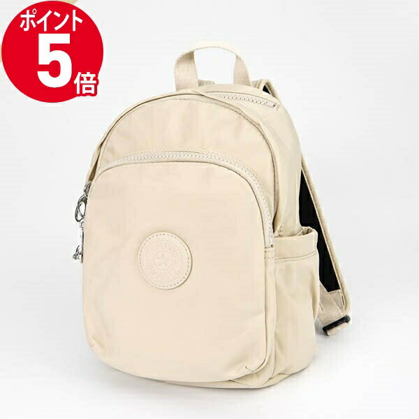 《P5倍 クーポン_18日23:59迄》キプリング リュックサック kipling DELIA MINI デリアミニ 8L バックパック ミニリュック アイボリー レディース KI458665L ブランド