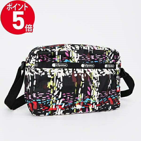 《ポイント5倍_16日01:59迄》レスポートサック ショルダーバッグ LeSportsac MINI CROSSBODY チェック柄風 ブラック系マルチカラー レディース 2434 E474 | ブランド