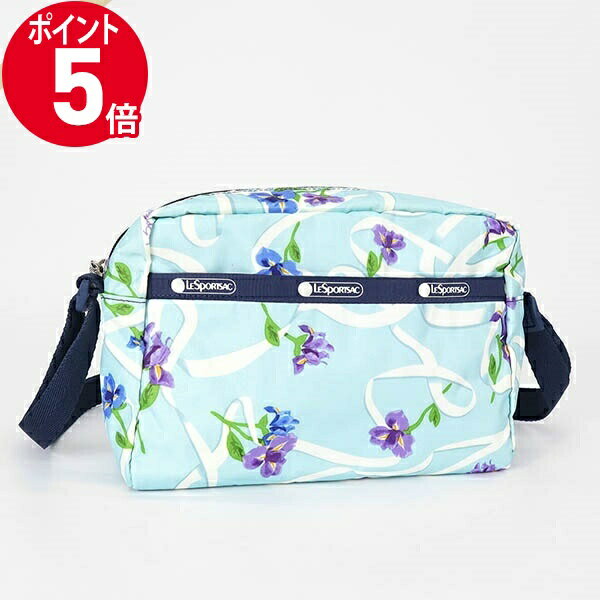 《P5倍&クーポン_18日23:59迄》レスポートサック ショルダーバッグ LeSportsac MINI CROSSBODY 花柄 ライトブルー系 2434 G823 ライトブルー系 レディース 2434 G823 | ブランド