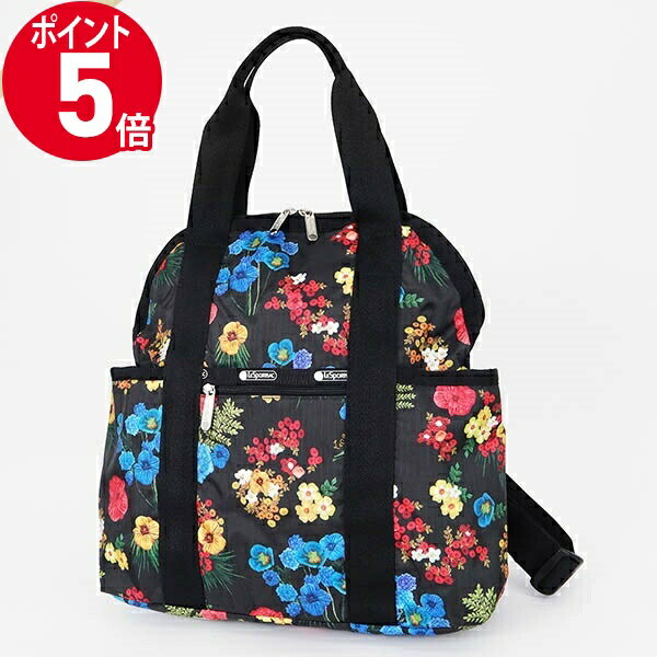 《ポイント5倍_16日01:59迄》レスポートサック ミニボストンバッグ LeSportsac DOUBLE TROUBLE 花柄 ブラック系マルチカラー 2442 E477 | ブランド