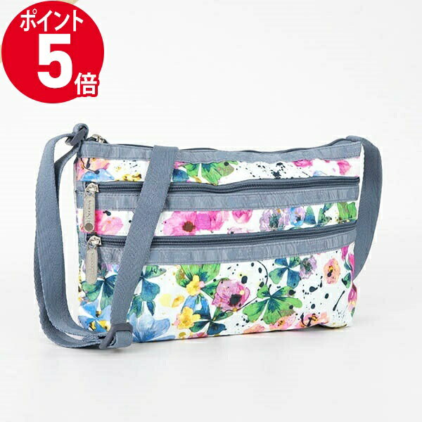 《ポイント5倍_16日01:59迄》LeSportsac レスポートサック ショルダーバッグ QUINN BAG 花柄 ホワイト系マルチカラー 3352 F965