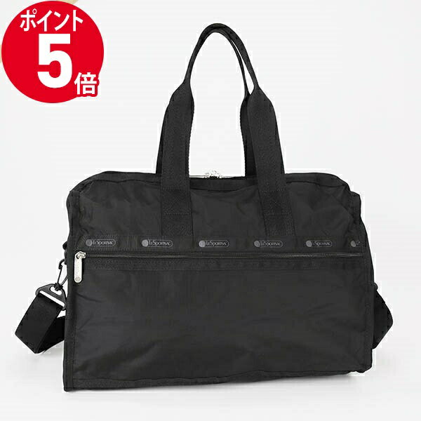 《P5倍 クーポン_18日23:59迄》レスポートサック ボストンバッグ LeSportsac DELUXE MED WEEKENDER 無地 ブラック レディース 4318 5982 ブランド