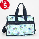 《P5倍&クーポン_28日23:59迄》レスポートサック ボストンバッグ LeSportsac DELUXE MED WEEKENDER 花柄 ライトブルー系 レディース 4318 G823 | ブランド