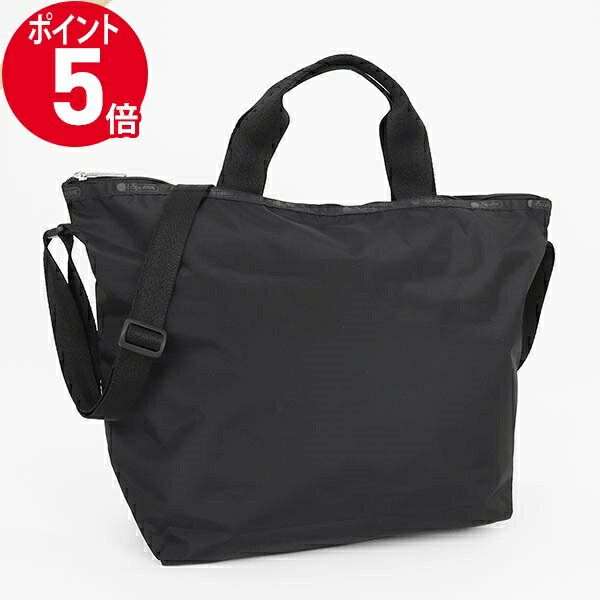 トートバッグ 《ポイント5倍_16日01:59迄》レスポートサック トートバッグ LeSportsac DELUXE EASY CARRY TOTE 2wayショルダーバッグ 無地 ブラック レディース 4360 5982 | ブランド