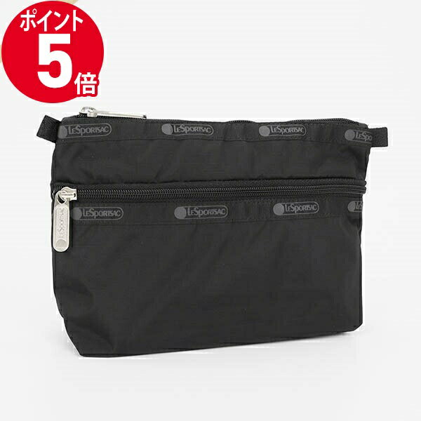 レスポートサック ポーチ（レディース） 《ポイント5倍＆クーポン_2日23:59迄》レスポートサック ポーチ LeSportsac COSMETIC CLUTCH 無地 ブラック レディース 7105 5982 | ブランド