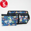 《P5倍 クーポン_28日23:59迄》レスポートサック ショルダーバッグ LeSportsac DELUXE SHOULDER SATCHEL レディース 風景柄 ブルー系マルチカラー 7519 E436 ブランド