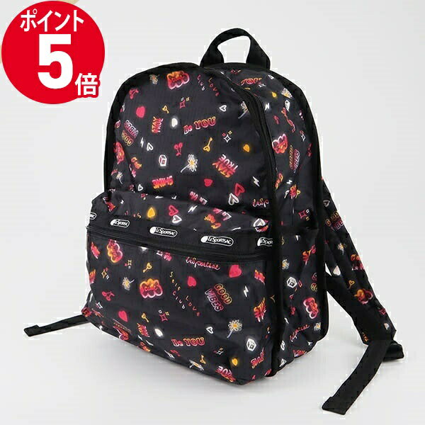 P5&ݥ_1823:59LeSportsac 쥹ݡȥå åå BASIC BACKPACK ͥ 塼 ֥å 7812 E481