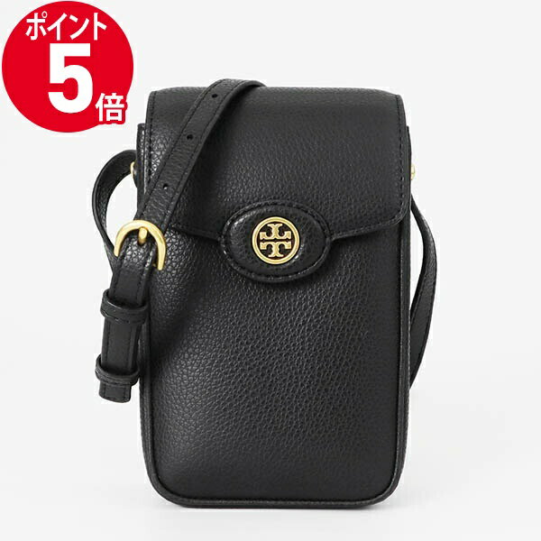 《ポイント5倍_20日23:59迄》TORY BURCH ショルダーバッグ ロビンソン ペブルド フォン クロスボディ ブラック レディース 156748 001 | ブランド