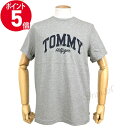 《P5倍&クーポン_5日22:59迄》トミーヒルフィガー Tシャツ TOMMY HILFIGER メンズ グラフィック ロゴ Sサイズ グレー 09T3711 004 GREY HEATHER S | ブランド