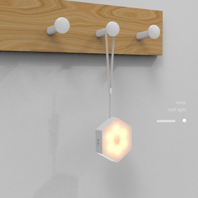 センサーライト 室内 人感 ledナイト 足元灯 常夜灯 usb充電と電池式 ストラップ付き 両面テープ付き 玄関 寝室 廊下 客間などに対応